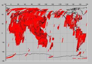 RANGE COVERED BY JERS-1 SAR OBSERV.